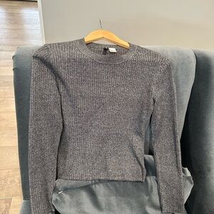 Divided by H&M Gray Heathered Knit Top Size Large